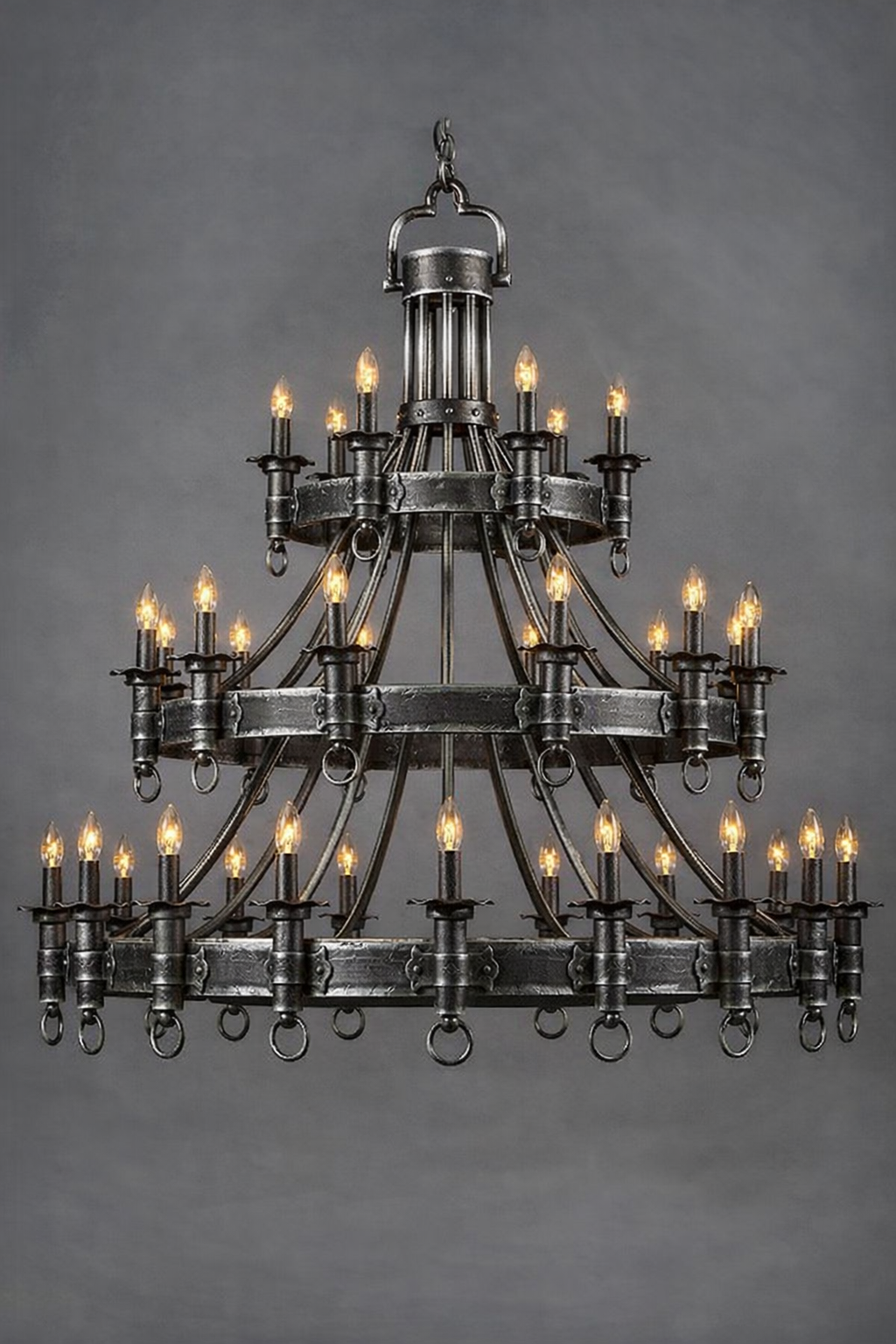 Vintage Iron Chandeliers
