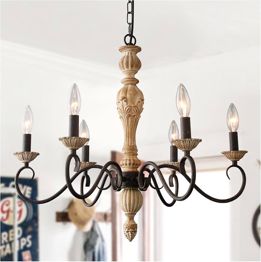 Wooden Rustic Chandelier