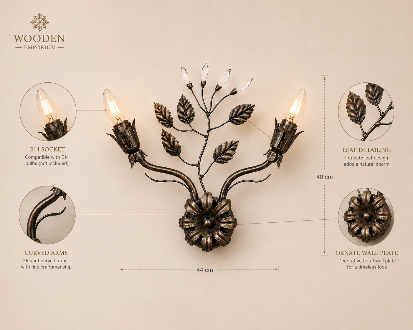 Imperial Flora Wall Light