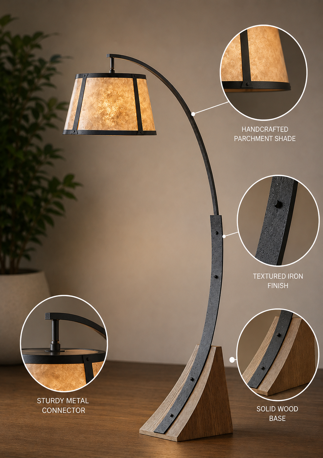 The Artisan Arc floor lamp