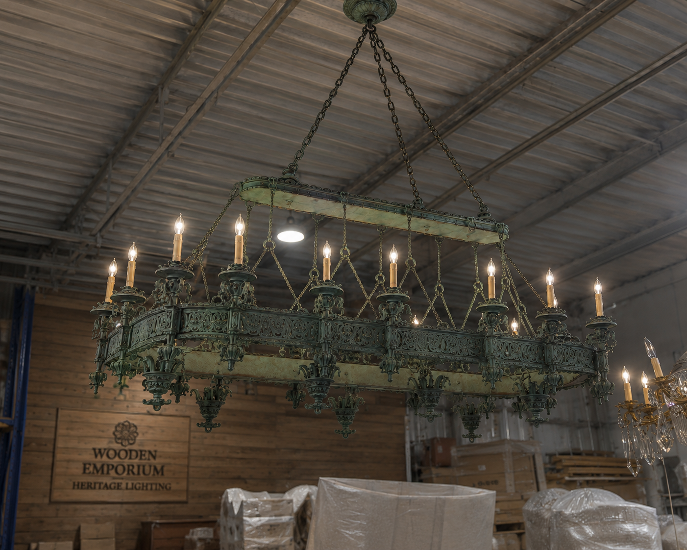 Victorian Estate Antique Dining Chandelier