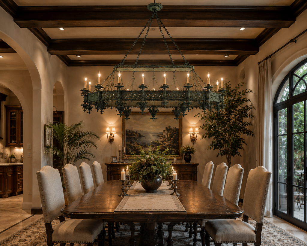 Victorian Estate Antique Dining Chandelier