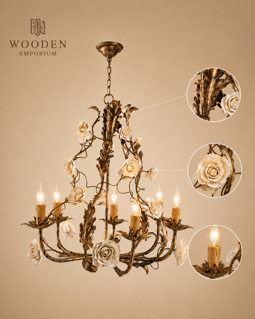 Antique Rosevine Chandelier