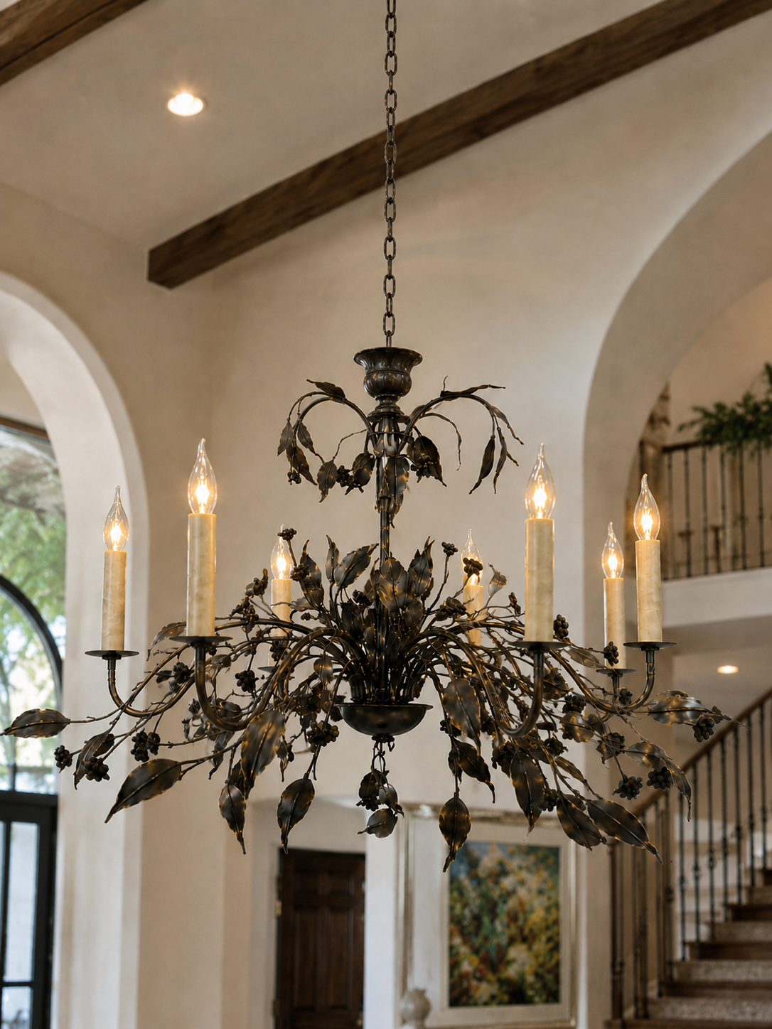 Midnight Blossom Chandelier