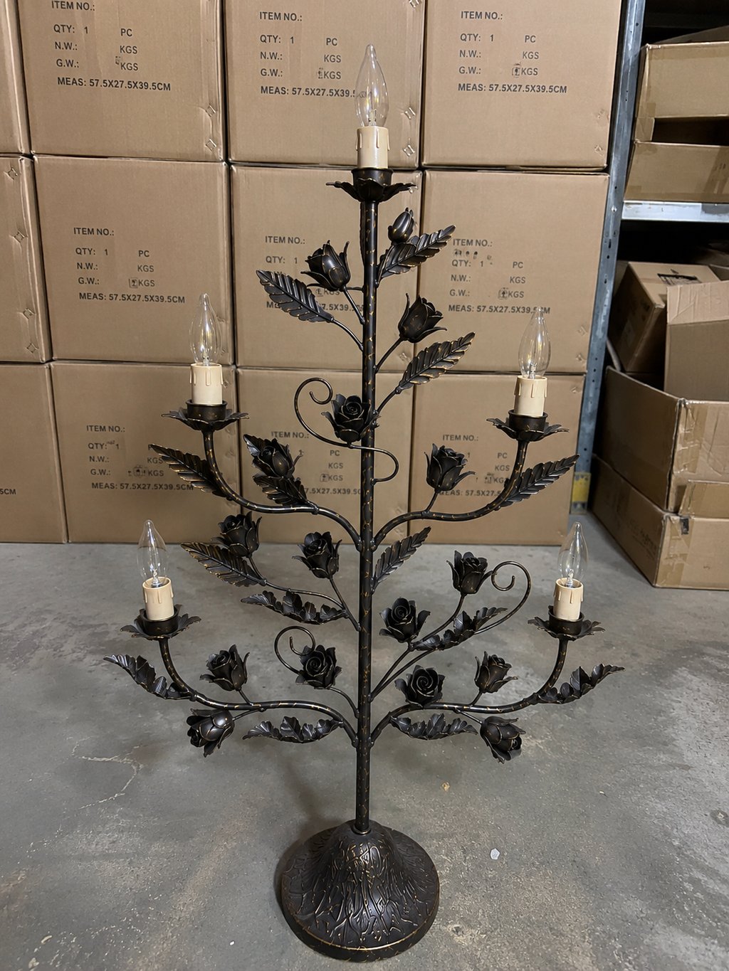 Victorian Rose Tree Lamp