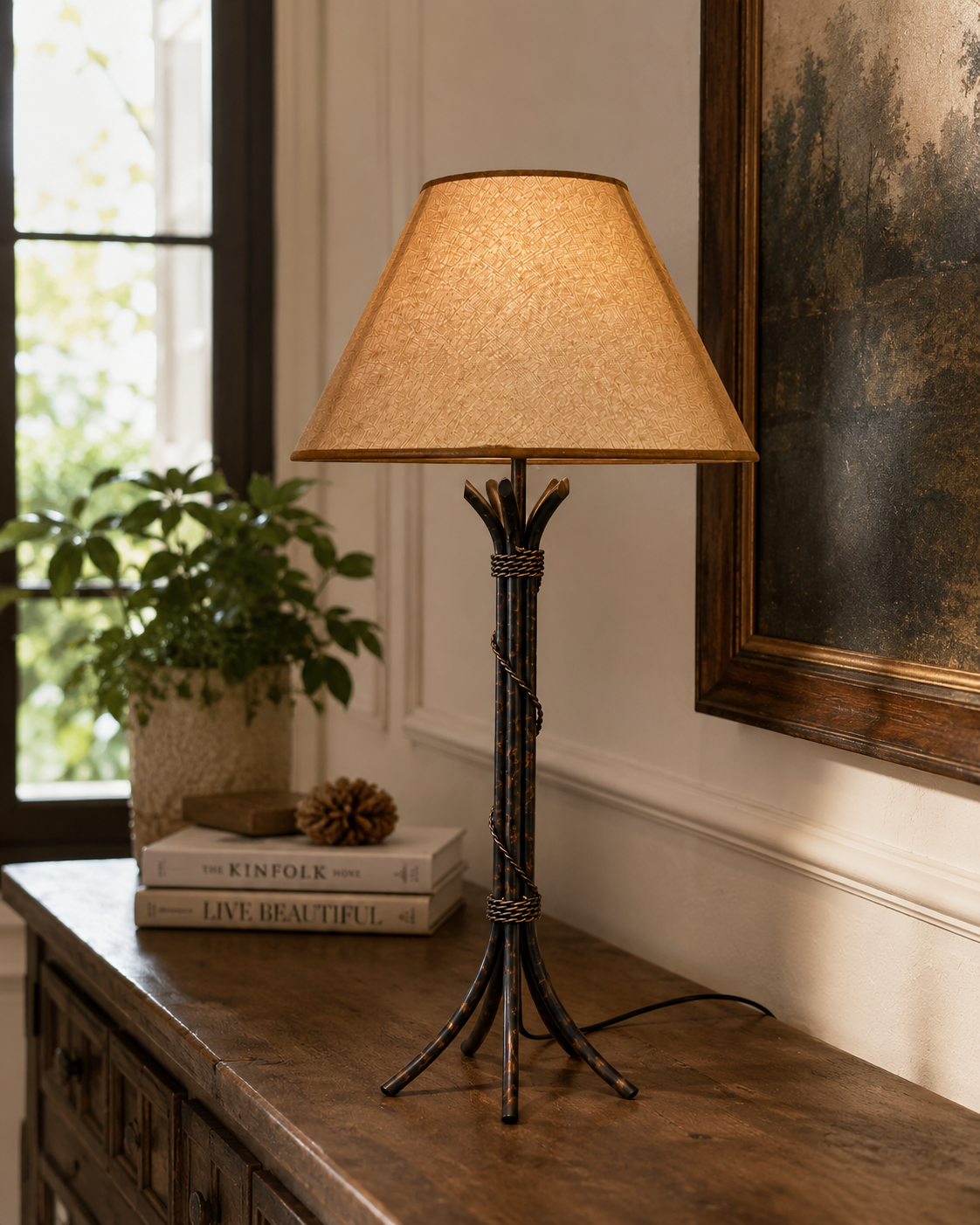 Ironwood Twist Lamp