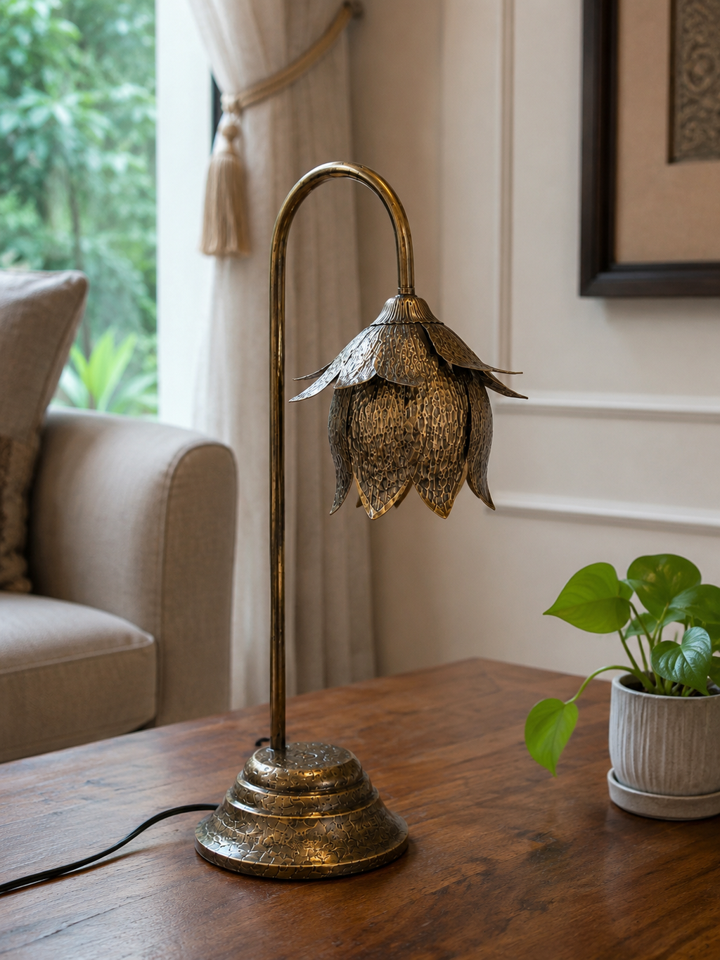 Lotus Veil Lamp