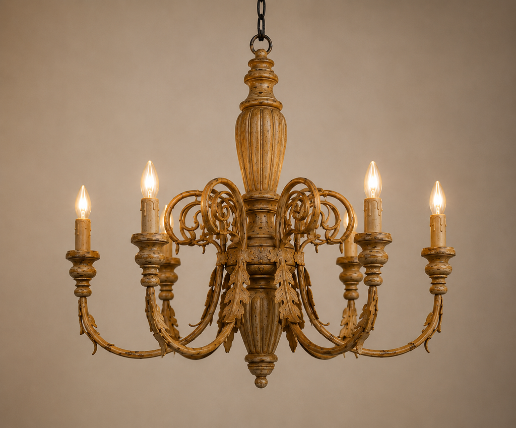 Heritage Wood Chandelier