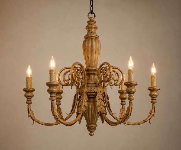 Wooden Rustic Chandelier