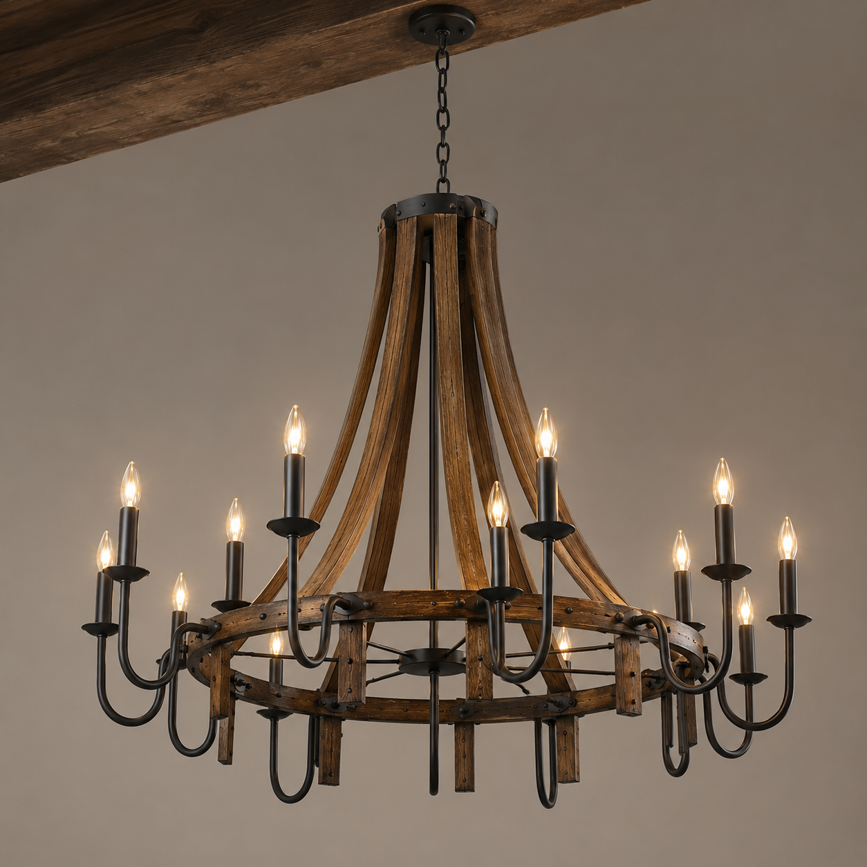 Rustic Darbar Grand Chandelier