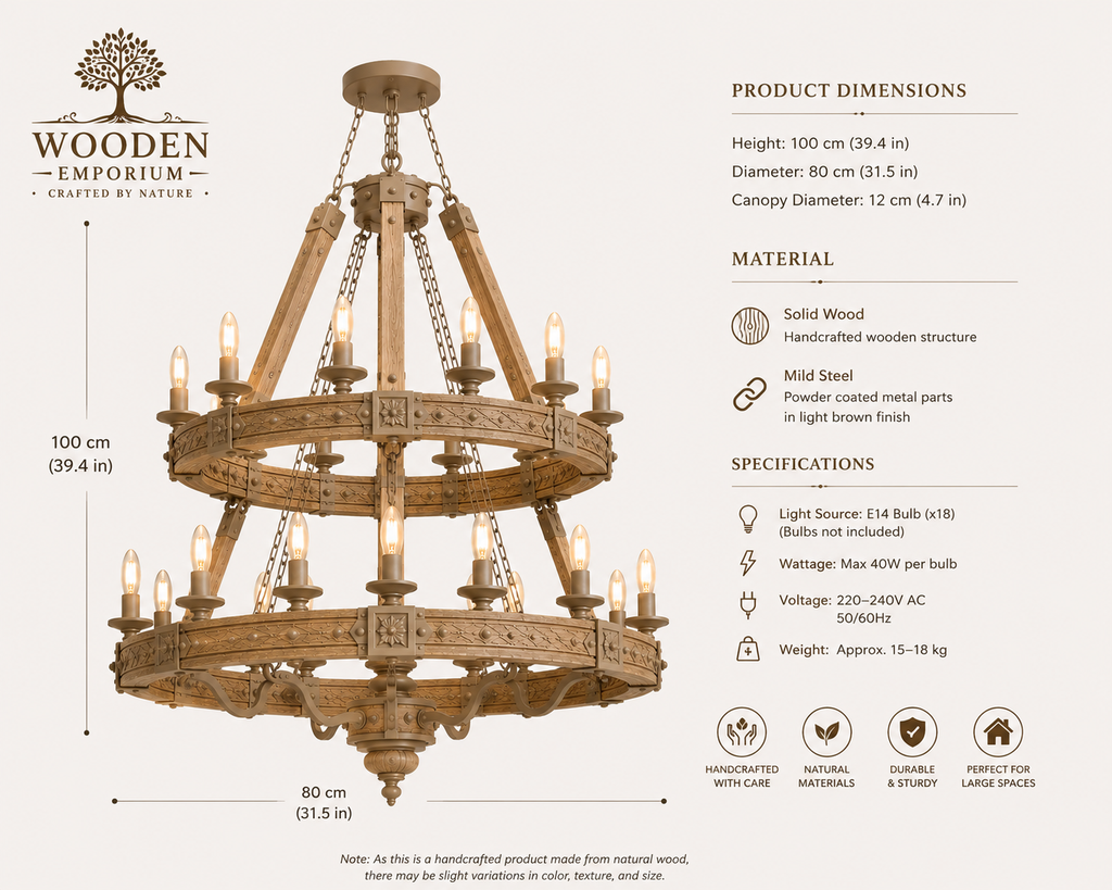Rustic Haven Two-Tier Chandelier