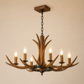 Forest Flame Rustic Chandelier