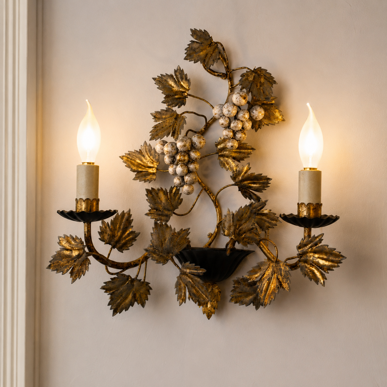 Antique Grapevine Wall Light