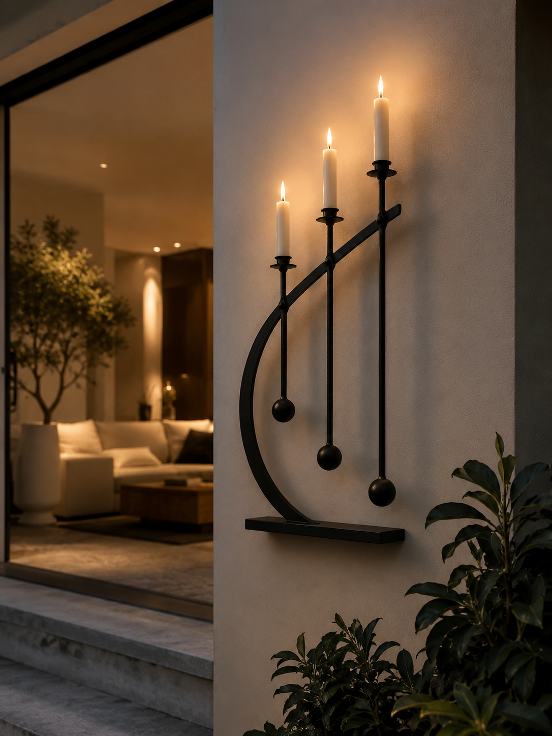 Lunar Curve Wall Light by wooden emporium