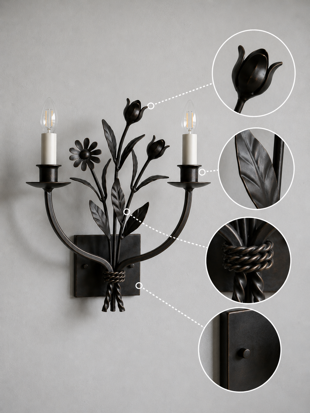 Artique Bloom Hotel Wall Light