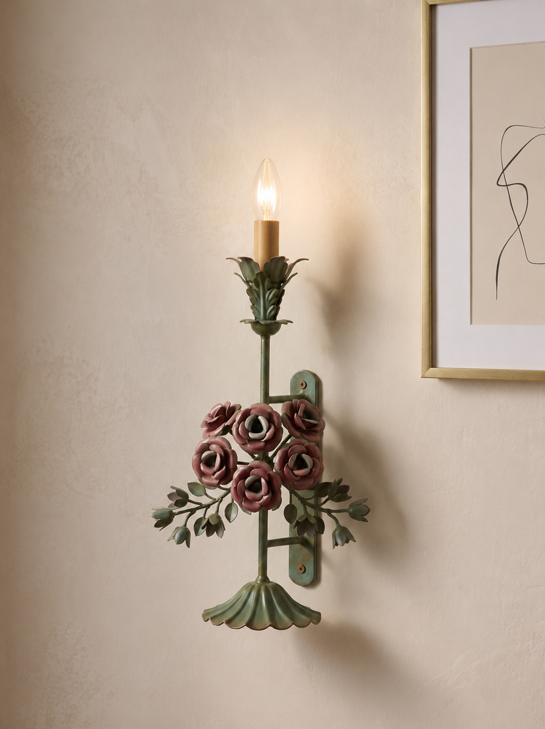 Florentia Wall Light by wooden emporium