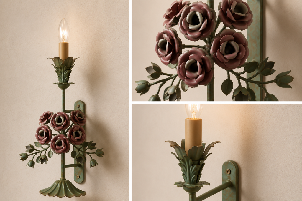 Florentia Wall Light by wooden emporium