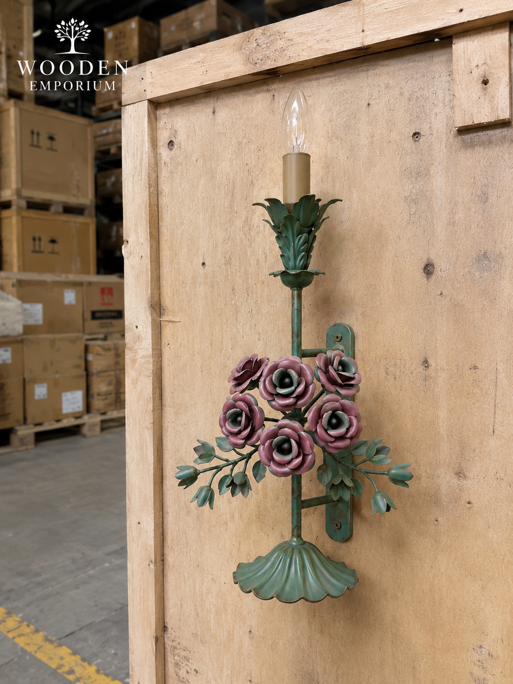 Florentia Wall Light by wooden emporium