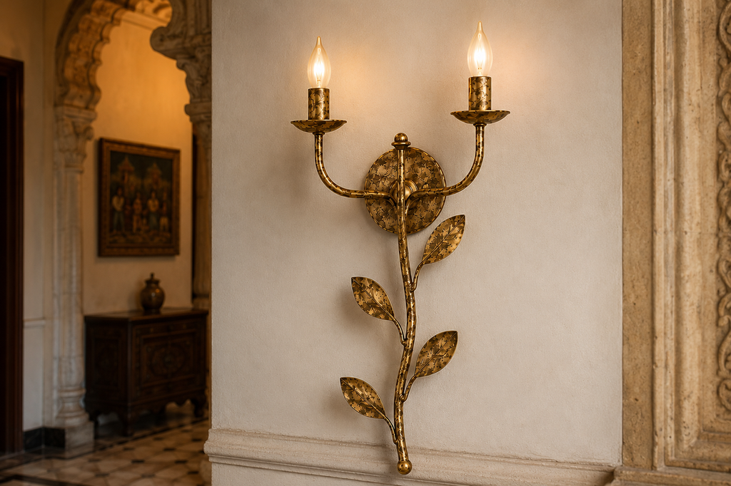 Imperial Vine Gold Wall Light