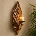 Carved Leaf Wall Decor