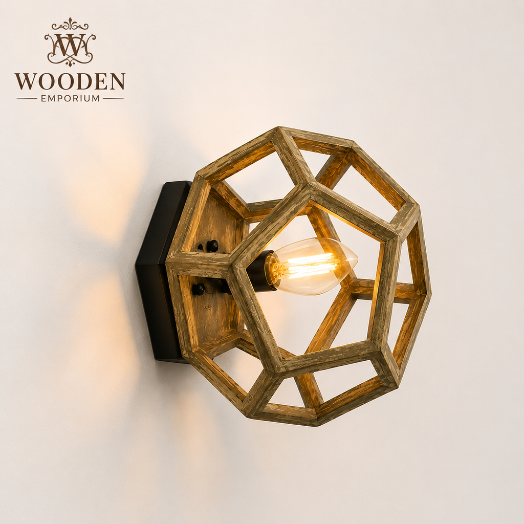 HexaWood Wall Lamp