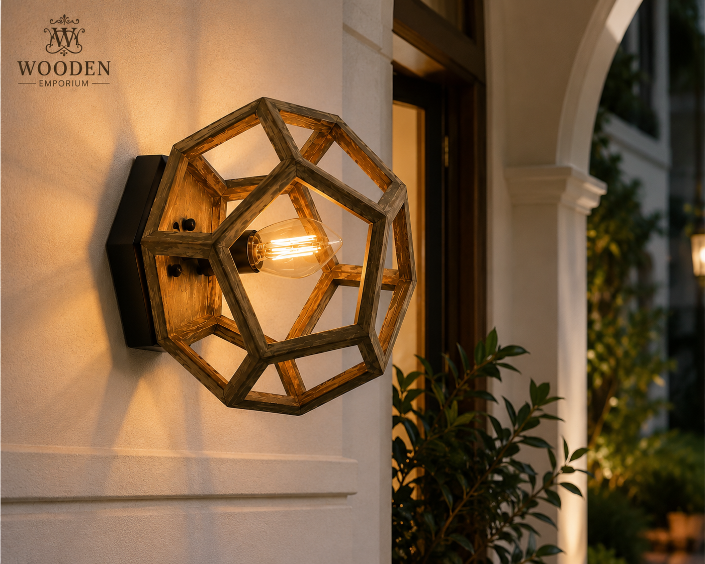 HexaWood Wall Lamp