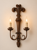 Rustic Oak Candle Sconce