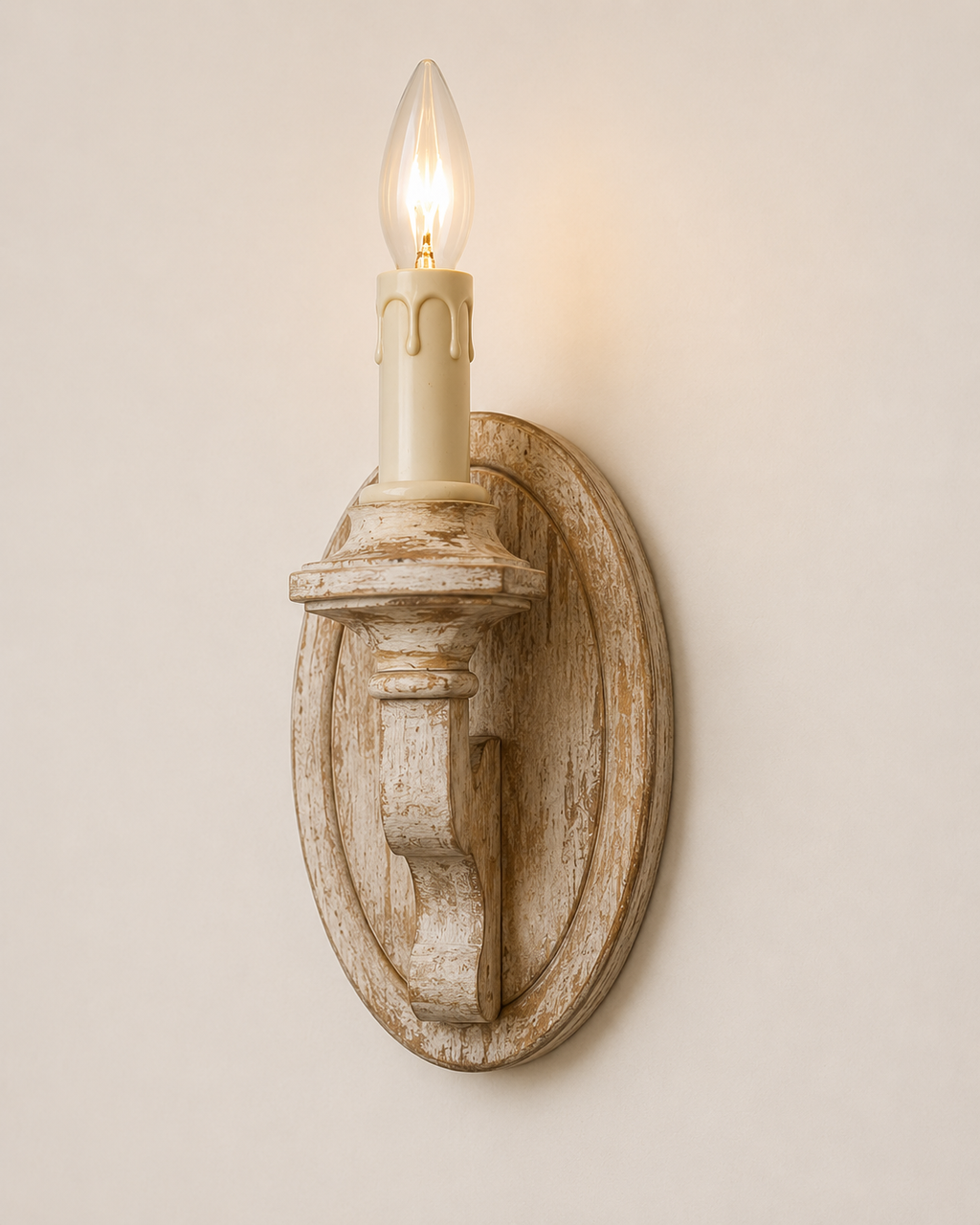 Nordic Wood Flame Light
