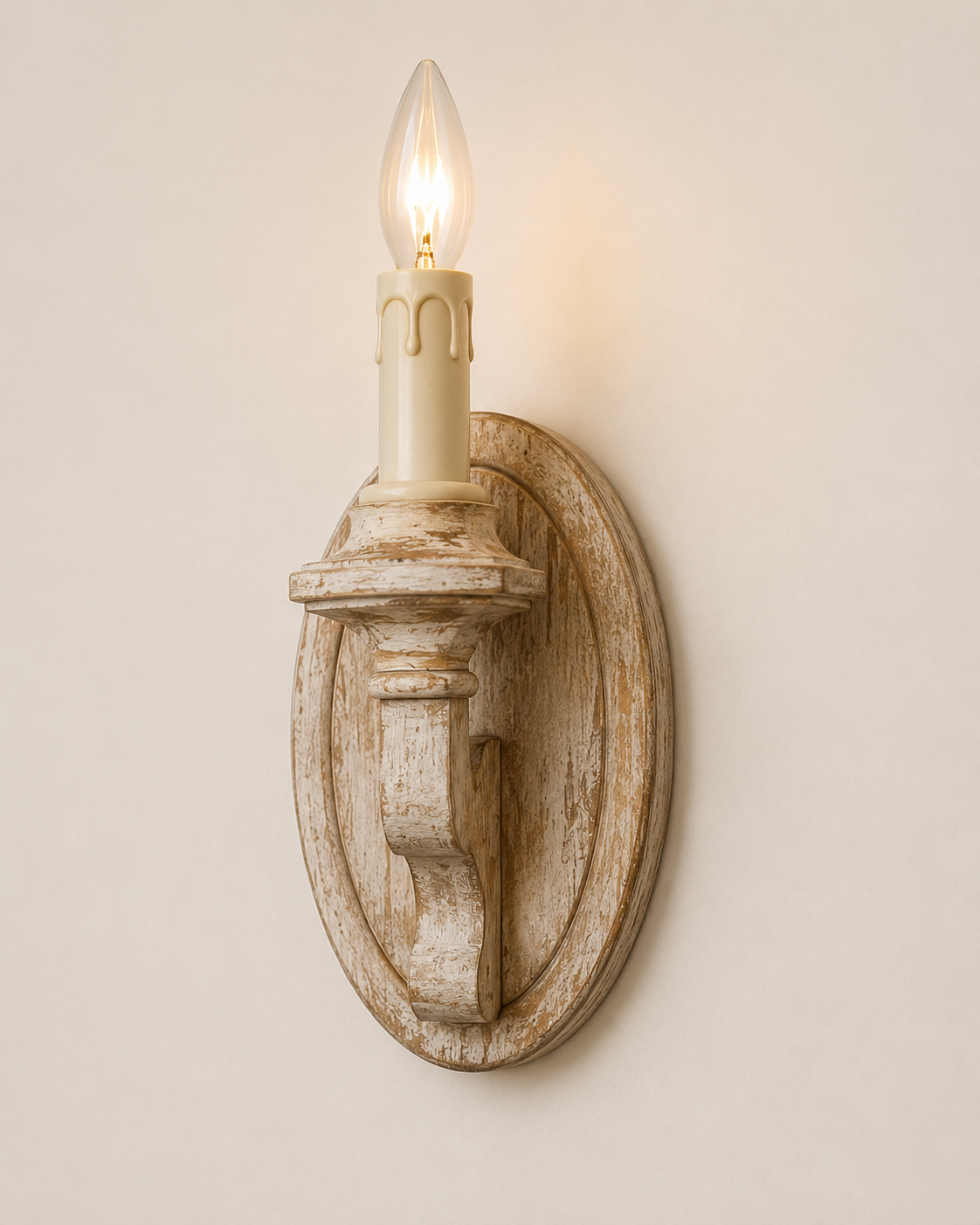 Nordic Wood Flame Light