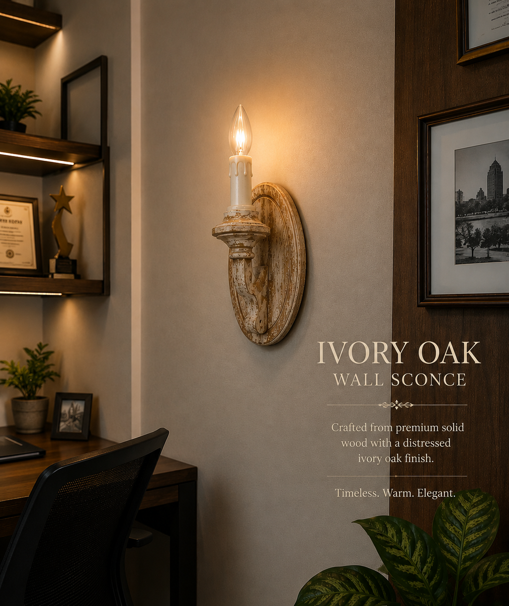 Nordic Wood Flame Light