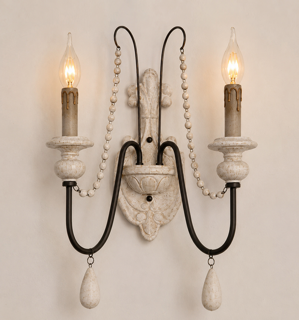 Rustwood wall lamps