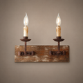 Old Timber Candle Wall Sconce