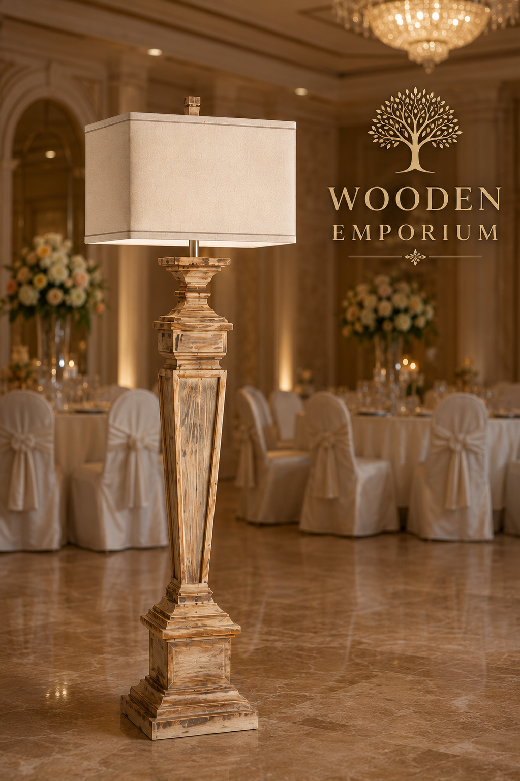 Timber Crown Floor Lamp