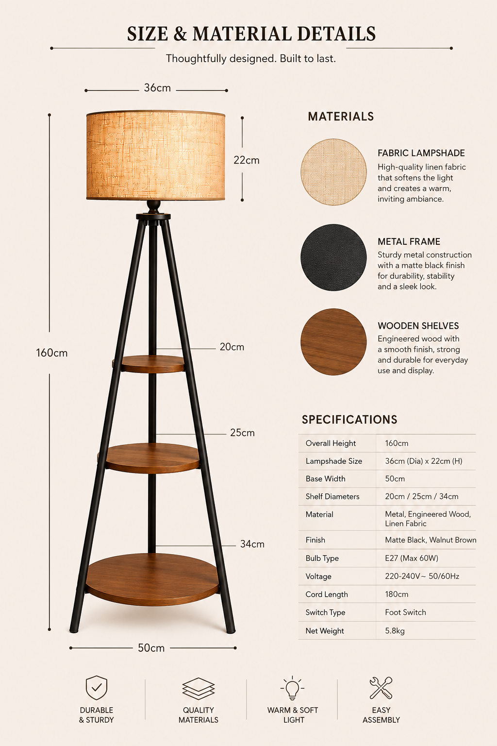 Haven Shelf Floor Lamp