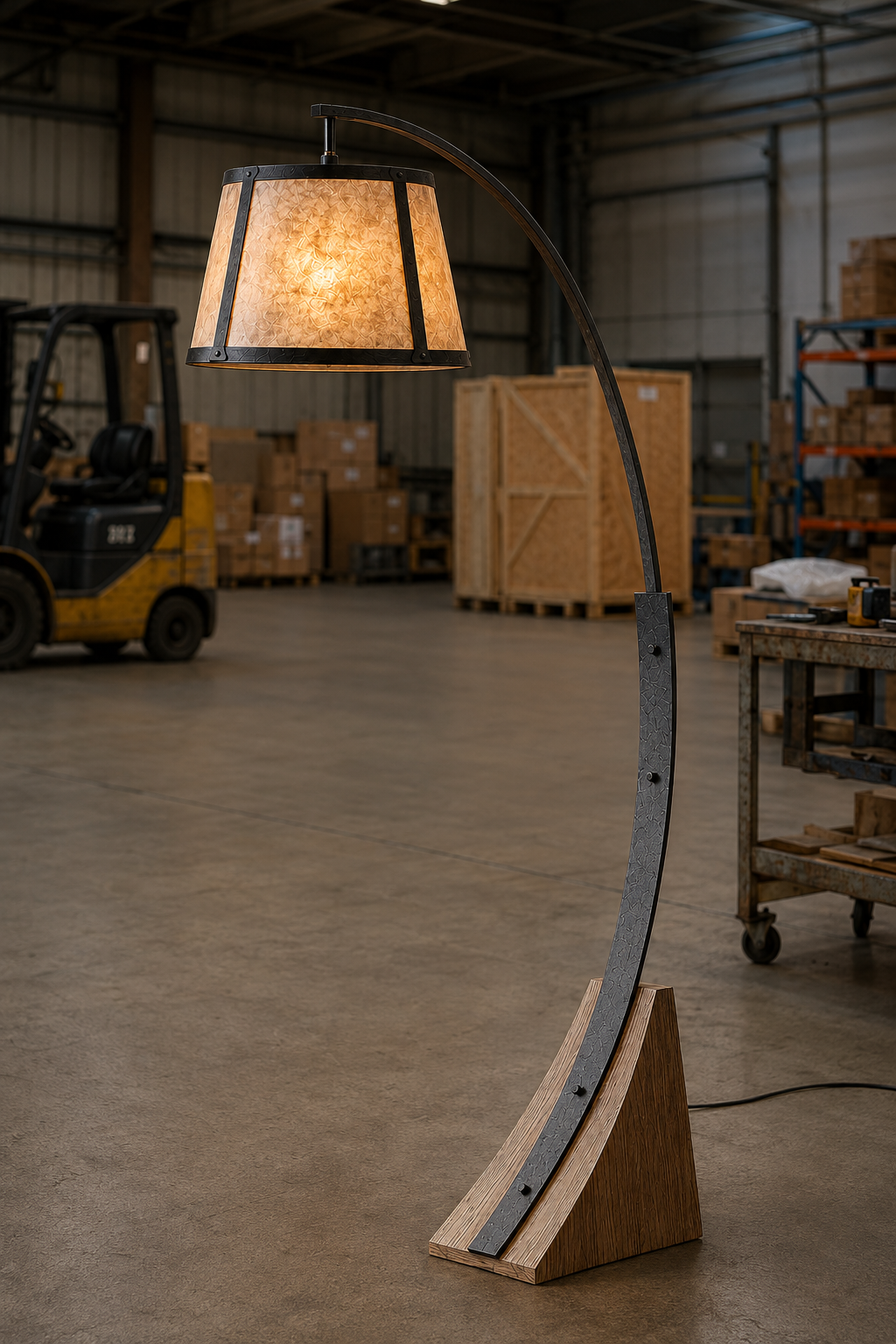 The Artisan Arc floor lamp