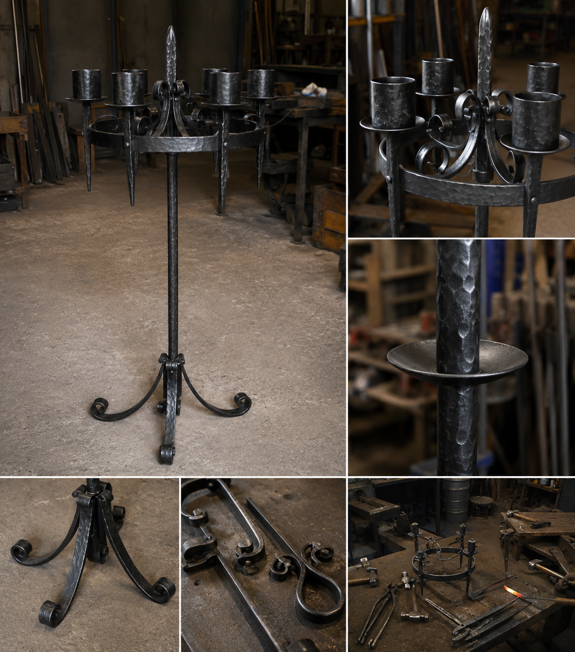 Iron Crown Floor Stand