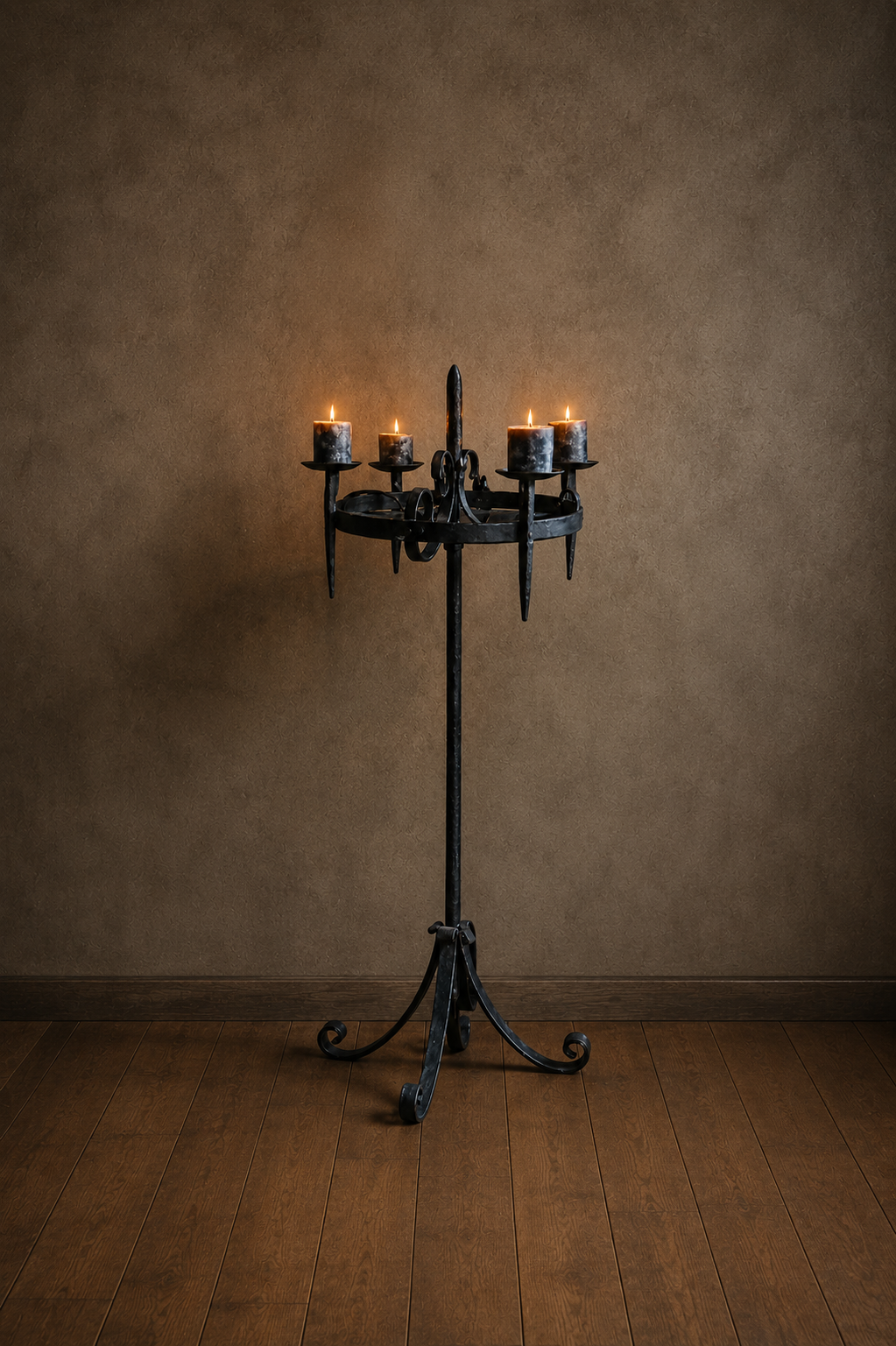 Iron Crown Floor Stand