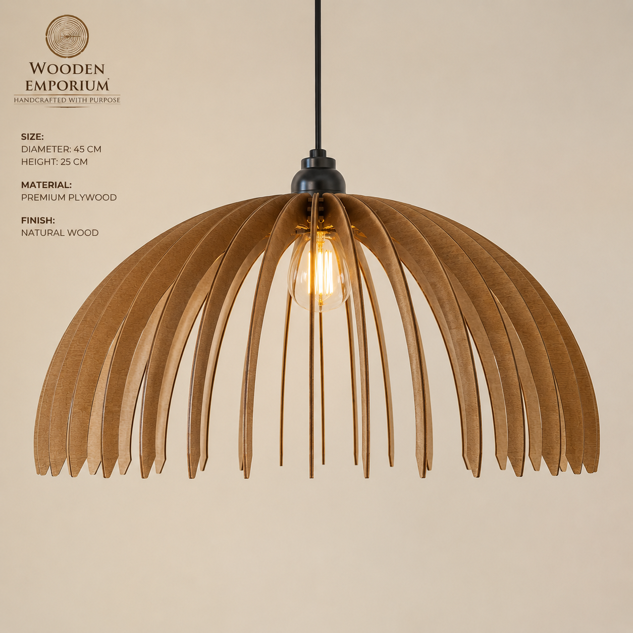 Timber Bloom Pendant