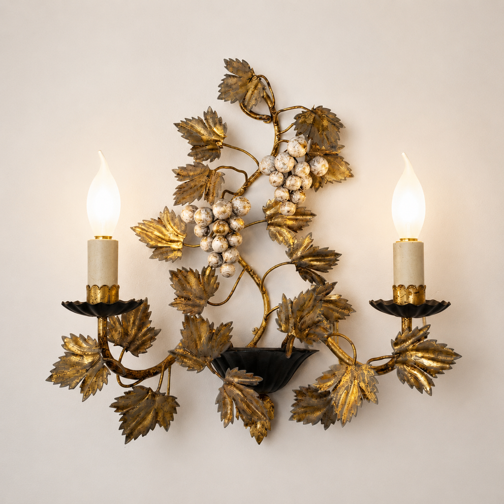 Antique Grapevine Wall Light