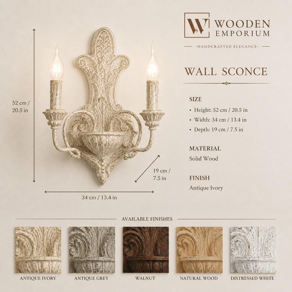 French Manor Double Arm Sconce
