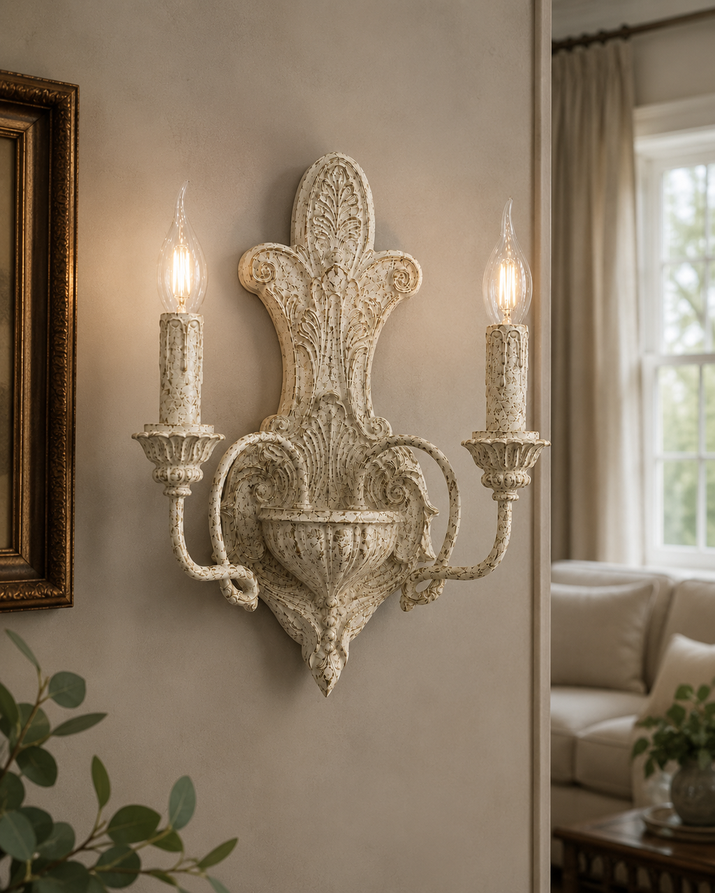 French Manor Double Arm Sconce