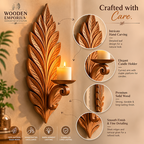 Carved Leaf Wall Decor