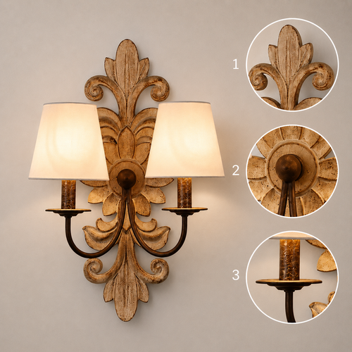 Antique Fleur-de-Lis Wall Light