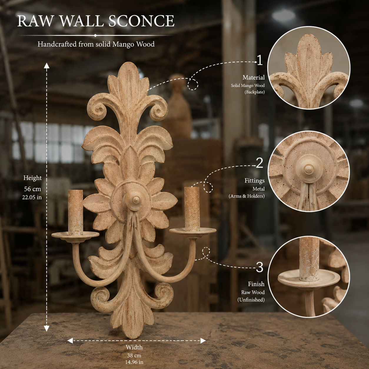 Antique Fleur-de-Lis Wall Light