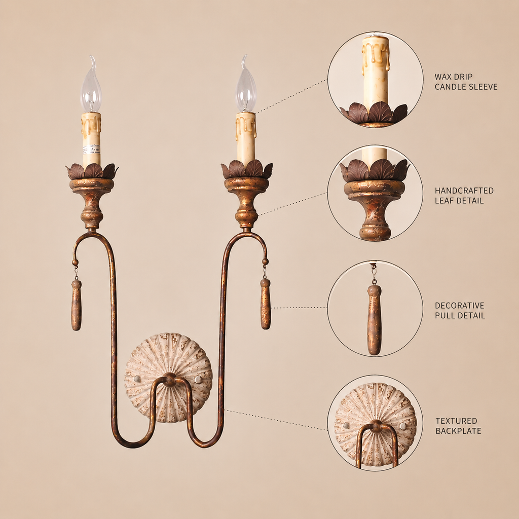 The Emberhall Sconce by wooden emporium