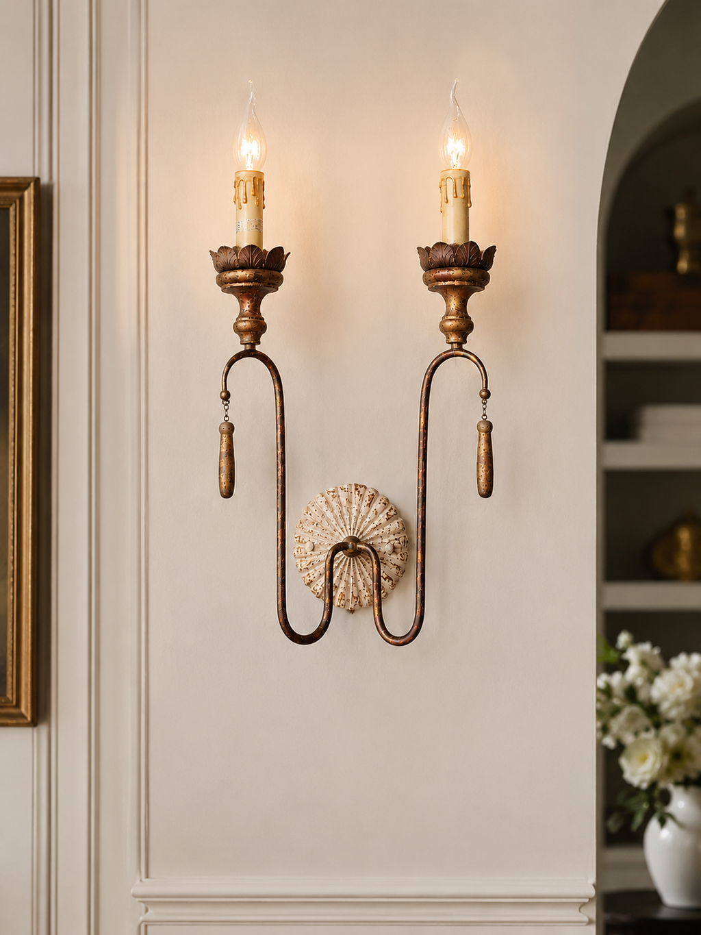 The Emberhall Sconce by wooden emporium