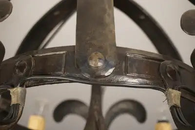 Antique Wrought Iron Chandelier