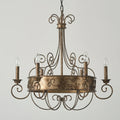Franklin Rust Candlestick Chandelier