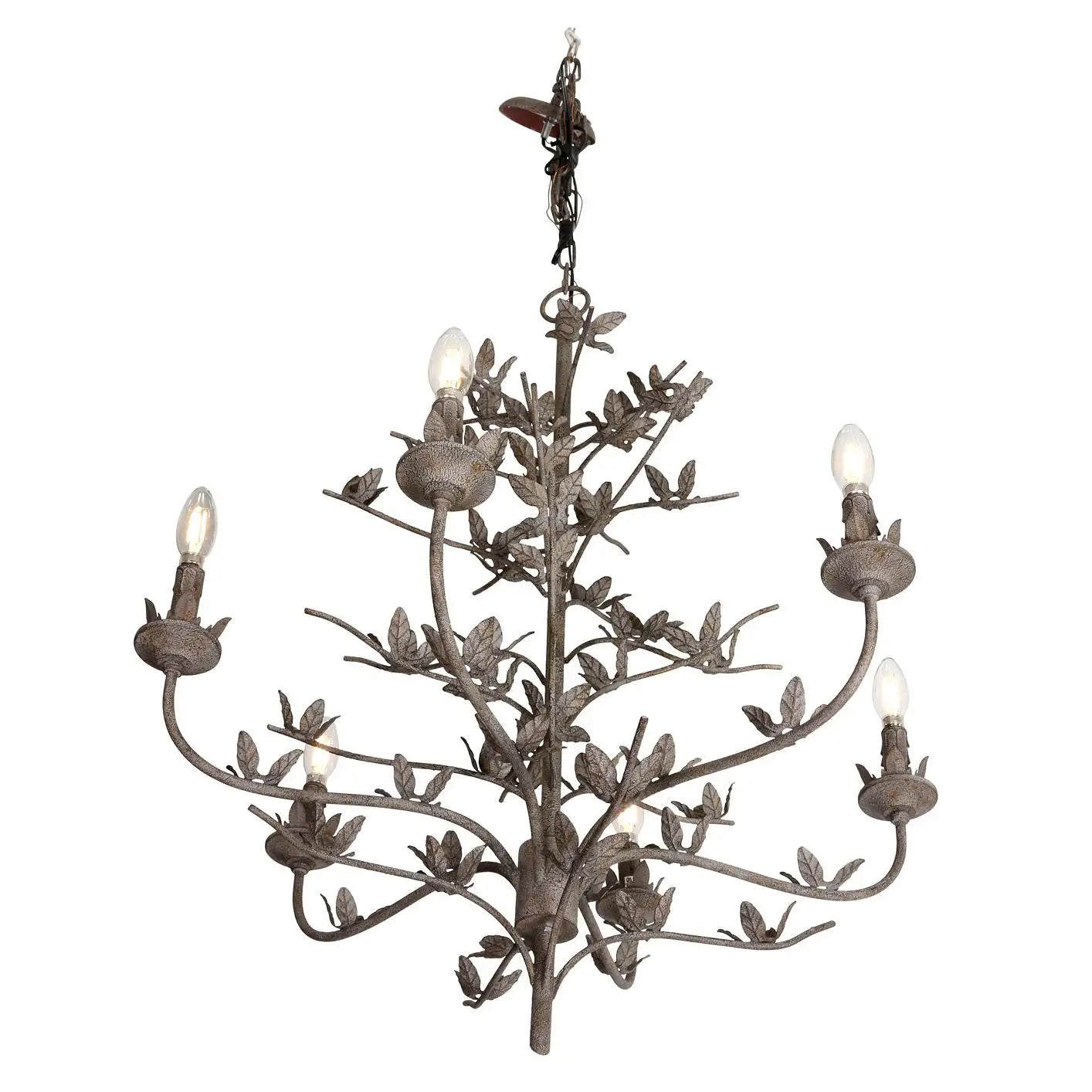 Six Arm-Chandelier Leaf Chandelier
