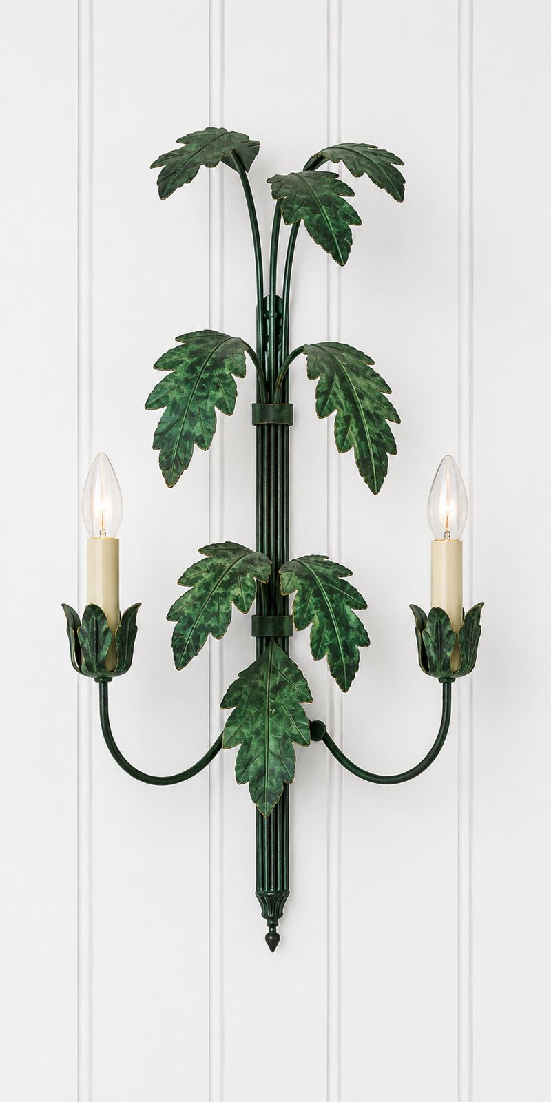 forest Tropical Palm Leaf Wall Sconce